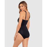 Miraclesuit Europa Asymmetric Underwired Shaping Swimsuit 6537021 Black