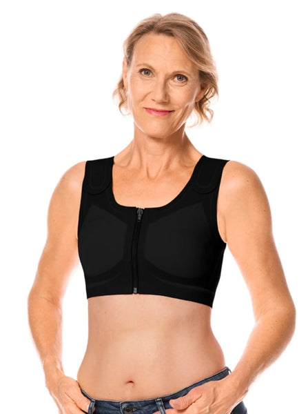 Amoena Lymph Flow Compression Surgical Bra-Front Opening