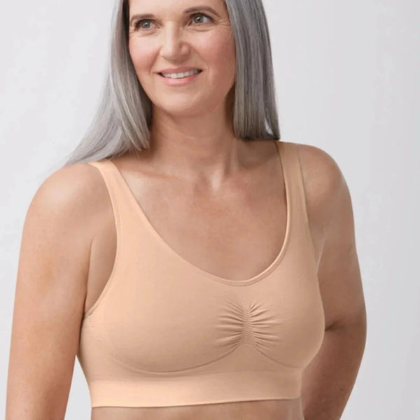 Amoena Becky Wirefree Pocketed Bra 44677 Rose Nude