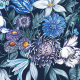 Love & Lustre Liberty Silk Robe LL835 Stately Bouquet Blue