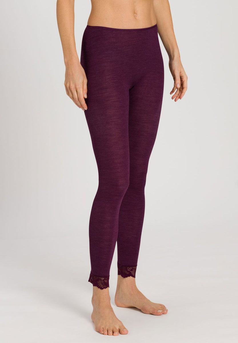Leggings in colour pumice from the Woolen Lace collection from HANRO