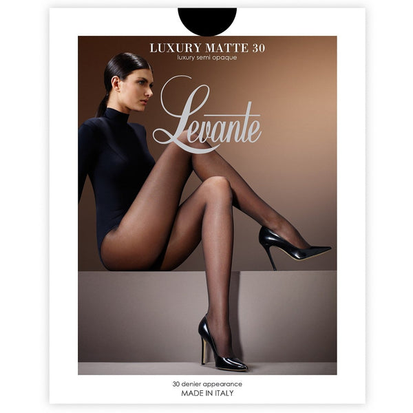 Levante Luxury Matte 30 Semi Opaque Pantyhose LUXM30TI NERO