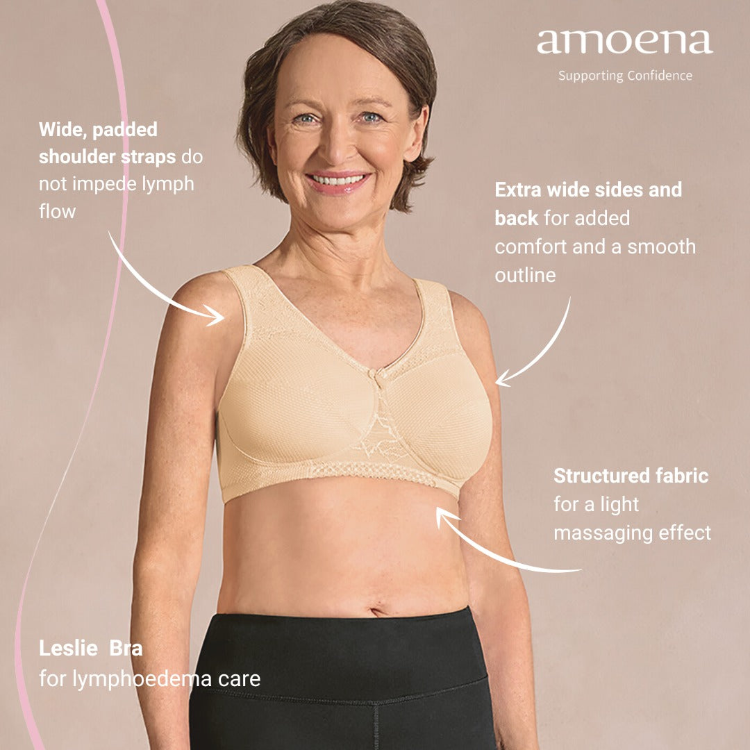 Amoena Leslie Lymphoedema Pocketed Bra