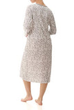 Givoni Danica Long Sleeve Cotton Nightie 3LP61D Grey & White