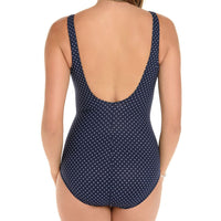 Miraclesuit Pin Point Oceanus Soft Cup Shaping Swimsuit 6518588 Midnight Blue