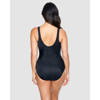 Miraclesuit Eclat Crossover One Piece Shaping Swimsuit 6537077 Black