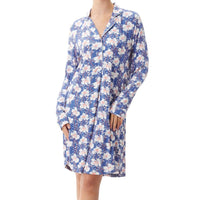 Florence Broadhurst Spotted Floral Sleepshirt 9LG40S Blue