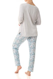 Florence Broadhurst Chelsea Long Pyjama Set 3LG32C Mint/Silver Marle