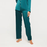 Ginia Fine Finishes Silk Pyjamas GBS501A Emerald