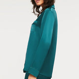 Ginia Fine Finishes Silk Pyjamas GBS501A Emerald