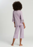 Hanro Delia 3/4 Sleeve Pyjama 077970 Lavender Cream