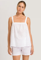 Hanro Vivia Sleeveless Short Pyjama 078982 White