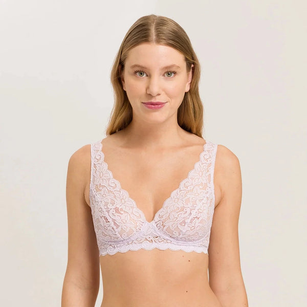 Hanro Moments Lace Soft Cup Bra 071465 Lupine Love