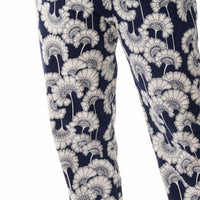 Florence Broadhurst Japanese Floral Royal Ski Pyjama 3FL83J Blue & White