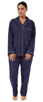 Schrank Flannelette Bows Pyjama SK500B Navy 14