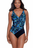 Miraclesuit Sophisticat Oceanus One Piece V Neck Shaping Swimsuit