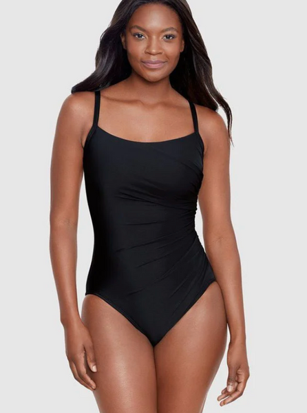 Miraclesuit Rock Solid Starr Underwired One Piece Shaping Swimsuit 6559033 Black
