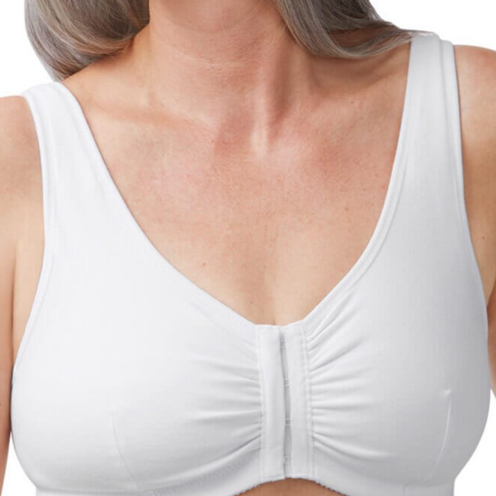 Amoena Fleur Front Closing Wirefree Pocketed Matectomy Bra