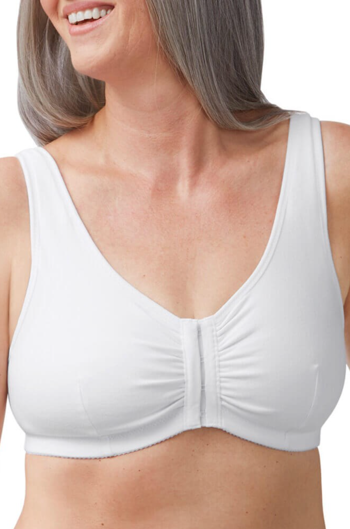 Amoena Fleur Front Closing Wirefree Pocketed Matectomy Bra