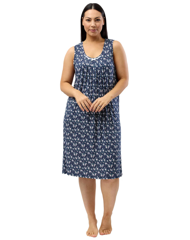 
                      
                        Yuu Garden Print Sleeveless Nightie Y463G Navy
                      
                    