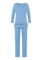 Hanro Gaia 3/4 Sleeve Pyjamas 0776556 Bonnie Blue