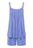 Hanro Juliet Cami & Shorts Pyjama Set 077705 Gemstone Blue