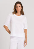 Hanro Natural Short Sleeve Top 078741 White