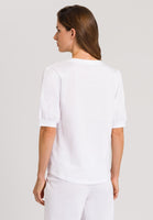 Hanro Natural Short Sleeve Top 078741 White