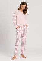 Hanro Sleep & Lounge Printed Tapered Pants 077882 Painted Stripe