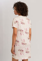 Hanro Sleep & Lounge Short Sleeve Nightdress 077935 Watery Blossoms