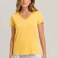 Hanro Sleep & Lounge Short Sleeve Top 077876 Sunshine