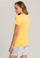 Hanro Sleep & Lounge Short Sleeve Top 077876 Sunshine