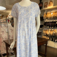 French Country Cap Sleeve Nightie FCY202V Banksia Blue Toile