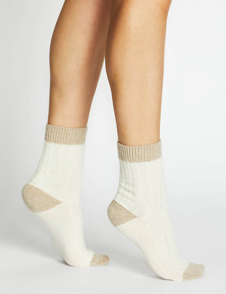 Levante Sofia Two Tone Crew Sock