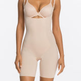 Spanx Thinstincts Mid-Thigh Open Bust Shapewear Bodysuit