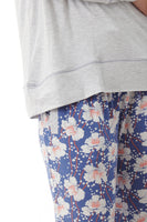 Florence Broadhurst Spotted Floral Ski Pyjama 9LG31S Blue/Grey