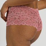 Hanro Moments Lace Maxi Boyleg Brief Sweet Pepper