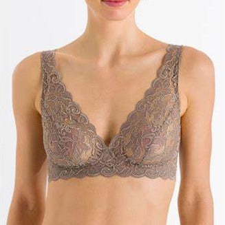 Hanro Moments Lace Soft Cup Bra 071465 Vintage Taupe