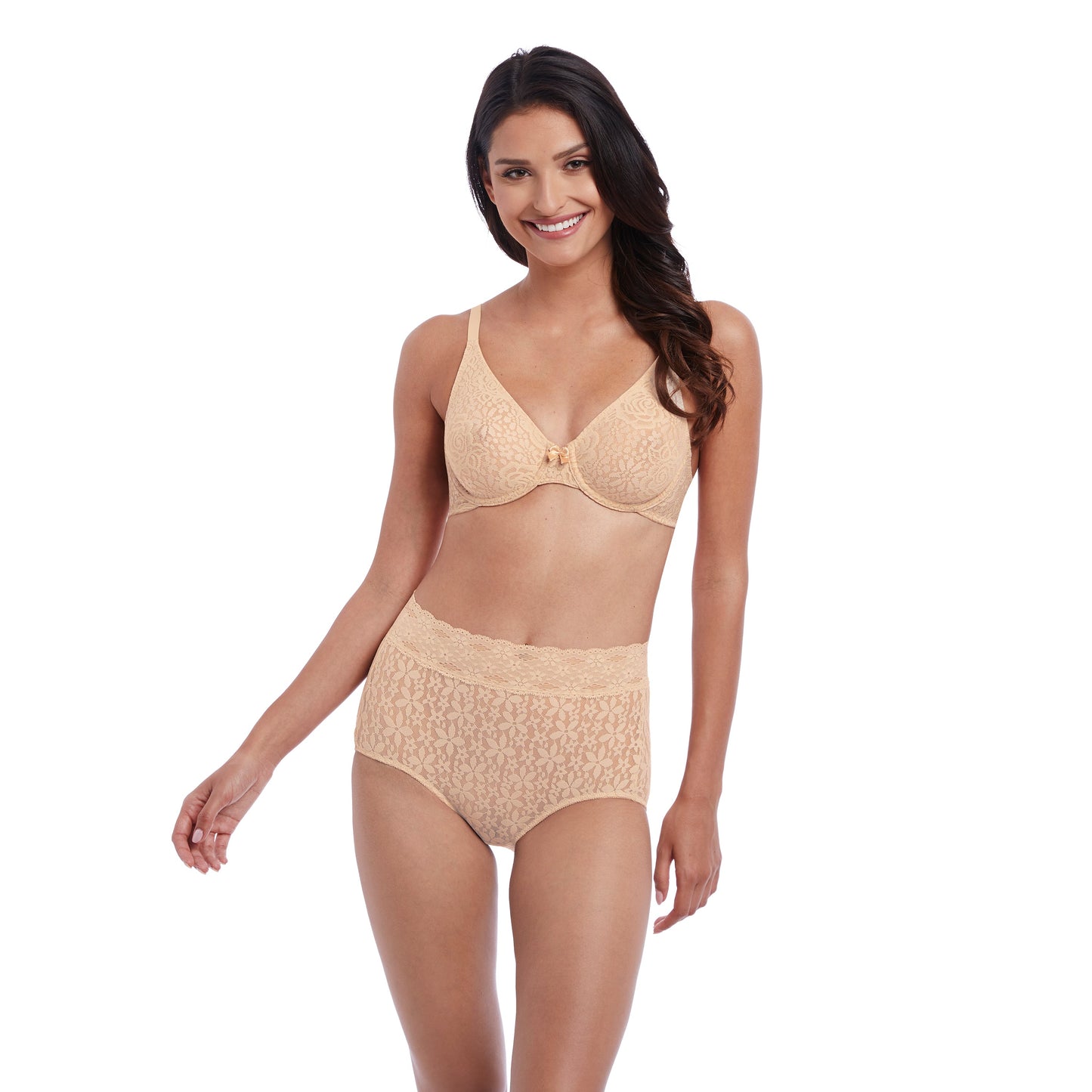 Wacoal Halo Lace Moulded Bra WA851205 Nude