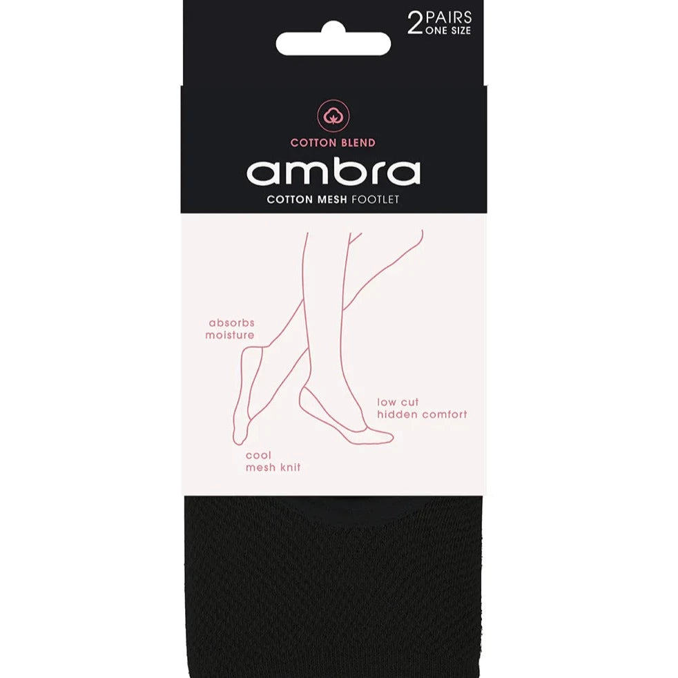 Ambra Cotton Mesh Footlet