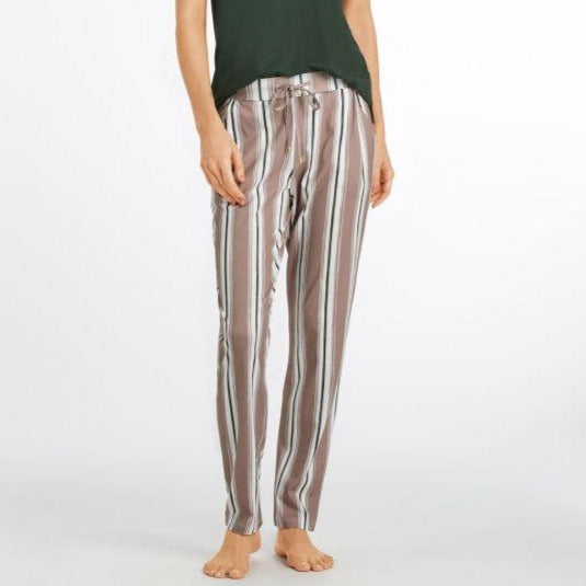 Hanro Sleep & Lounge Printed Tapered Pants 077882 Marble Stripe