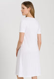 Hanro Zelda Short Sleeved Nightdress 076971 White